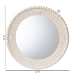Baxton Studio Grazia Modern Round Beaded-framed Accent Mirror in Pearl White - BSOJY23A389-Mirror