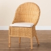 bali & pari Camelia Bohemian Light Honey Rattan Dining Chair - BSOCamelia-Light Honey Rattan-DC