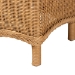 bali & pari Erla Bohemian Light Honey Rattan Accent Bench with Scallop border - BSOIndiana-Light Honey Rattan-Bench