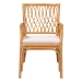 bali & pari Maisa Bohemian Light Honey Rattan Arm Chair - BSOMaze-Light Honey Rattan-CC