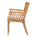 bali & pari Maisa Bohemian Light Honey Rattan Arm Chair - BSOMaze-Light Honey Rattan-CC