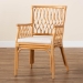 bali & pari Maisa Bohemian Light Honey Rattan Arm Chair - BSOMaze-Light Honey Rattan-CC
