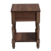 Baxton Studio Roden Transitional Dark Brown Nightstand with Rattan - BSORoden-Brown-Nightstand