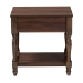 Baxton Studio Roden Transitional Dark Brown Nightstand with Rattan - BSORoden-Brown-Nightstand