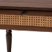 Baxton Studio Roden Transitional Dark Brown Nightstand with Rattan - BSORoden-Brown-Nightstand