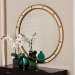 Baxton Studio Ulvi Antique Goldleaf Round Accent Mirror - BSORXW-10925-Mirror