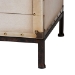 Baxton Studio Laura Vintage White Canvas 2-Drawer End Table Trunk - BSOJY23B236-Laura-White Trunk-ET