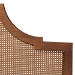 Baxton Studio Francine Mid-Century Modern Ash Walnut Woven Rattan Queen Size Bed - BSOMG9774/97043-Queen