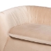 Baxton Studio Adanna Glam and Luxe Champagne Beige Velvet Fabric Sofa - BSOTSF-7019-Beige Velvet-Sofa