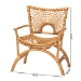 bali & pari Mamba Bohemian Natural Rattan Arm Chair - BSOMAMBA-Rattan-CC