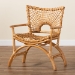 bali & pari Mamba Bohemian Natural Rattan Arm Chair - BSOMAMBA-Rattan-CC