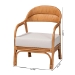 bali & pari Marisa Bohemian Light Honey Rattan Arm Chair - BSOMARISA-Light Honey Rattan-CC