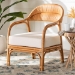 bali & pari Marisa Bohemian Light Honey Rattan Arm Chair - BSOMARISA-Light Honey Rattan-CC
