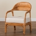 bali & pari Marisa Bohemian Light Honey Rattan Arm Chair - BSOMARISA-Light Honey Rattan-CC