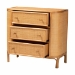 bali & pari Radenza Bohemian Light Honey Rattan 3-Drawer Storage Cabinet - BSORADENZA-Light Honey Rattan-Cabinet