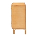 bali & pari Radenza Bohemian Light Honey Rattan 3-Drawer Storage Cabinet - BSORADENZA-Light Honey Rattan-Cabinet