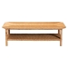 bali & pari Minahasa Bohemian Light Honey Braided Rattan Coffee Table - BSOMINAHASA-Light Honey Rattan-Coffee Table
