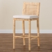 bali & pari Sofia Bohemian Natural Rattan Bar Stool - BSOSofia-Natural-BS