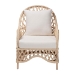 bali & pari Florence Bohemian Ivory Braided Rattan Arm Chair - BSORegal 1-Ivory Rattan-CC