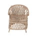 bali & pari Florence Bohemian Ivory Braided Rattan Arm Chair - BSORegal 1-Ivory Rattan-CC