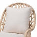 bali & pari Florence Bohemian Ivory Braided Rattan Arm Chair - BSORegal 1-Ivory Rattan-CC
