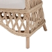 bali & pari Florence Bohemian Ivory Braided Rattan Arm Chair - BSORegal 1-Ivory Rattan-CC
