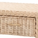 bali & pari Lanica Japandi Sun Bleached Rattan 2-Drawer Console Table - BSOBraided Sun Bleached Ivory Rattan-Console Table