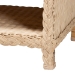 bali & pari Lanica Japandi Sun Bleached Rattan 2-Drawer Console Table - BSOBraided Sun Bleached Ivory Rattan-Console Table