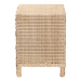 bali & pari Lanica Japandi Sun Bleached Rattan 3-Drawer Nightstand - BSOBraided Sun Bleached Ivory-Wood/Rattan-3DW-NS