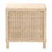 bali & pari Lanica Japandi Sun Bleached Rattan 3-Drawer Nightstand - BSOBraided Sun Bleached Ivory-Wood/Rattan-3DW-NS