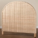 bali & pari Lanica Japandi Sun Bleached Rattan Queen Size Standalone Headboard - BSOBraided Sun Bleached Ivory-Wood/Rattan-Headboard-Queen