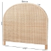 bali & pari Lanica Japandi Sun Bleached Rattan Queen Size Standalone Headboard - BSOBraided Sun Bleached Ivory-Wood/Rattan-Headboard-Queen