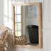 bali & pari Lanica Japandi Sun Bleached Rattan Wall Mirror - BSOBraided Sun Bleached Ivory-Wood/Rattan-Mirror