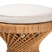 bali & pari Borneo Bohemian Light Honey Rattan Footstool - BSOBorneo-Light Honey-Rattan-Stool