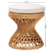 bali & pari Borneo Bohemian Light Honey Rattan Footstool - BSOBorneo-Light Honey-Rattan-Stool