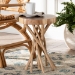 bali & pari Liberte Natural Teak Wood End Table - BSOLiberte-Wooden-ET
