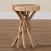 bali & pari Liberte Natural Teak Wood End Table - BSOLiberte-Wooden-ET