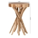 bali & pari Liberte Natural Teak Wood End Table - BSOLiberte-Wooden-ET