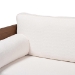 Baxton Studio Uriel Mid-Century Modern Cream Boucle Fabric Sofa - BSOUriel-3S-Vanilla/Walnut-SF