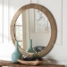 bali & pari Geralyn Japandi Natural Seagrass Round Wall Mirror - BSOWS097-Natural Rattan-Mirror