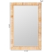bali & pari Lankston Bohemian Natural Rattan Rectangle Accent Wall Mirror - BSOWS101-Natural Rattan/Wood-Mirror