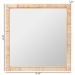 bali & pari Lankston Bohemian Natural Rattan Square Accent Wall Mirror - BSOWS102-Natural Rattan/Wood-Mirror