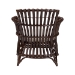 bali & pari Brooklyn Bohemian Very Dark Brown Rattan Arm Chair - BSOBroklyn-Brown Rattan-CC
