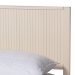 Baxton Studio Primrose Mid-Century Ivory Fluted Wood Queen Size Platform Bed - BSOSW8596-Ivory-Queen
