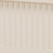 Baxton Studio Primrose Mid-Century Ivory Fluted Wood Queen Size Platform Bed - BSOSW8596-Ivory-Queen