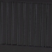 Baxton Studio Primrose Mid-Century Black Fluted Wood King Size Canopy Bed - BSOSW8609-Black-Canopy King