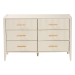 Baxton Studio Primrose Mid-Century Ivory Fluted Wood 6-Drawer Dresser - BSOSW8000-66D6D-6DW-Ivory-Dresser
