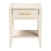 Baxton Studio Primrose Mid-Century Ivory Fluted Wood 1-Drawer Nightstand - BSOSW8000-66NS-Ivory-NS