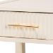 Baxton Studio Primrose Mid-Century Ivory Fluted Wood 1-Drawer Nightstand - BSOSW8000-66NS-Ivory-NS