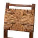 bali & pari Cordoba Bohemian Natural Seagrass and Mahogany Wood 2-Piece Dining Chair - BSOCordoba-Seagrass-DC